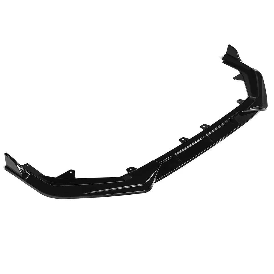 Gloss Black Front Lip Spoiler Splitter - Honda Civic 11th Gen