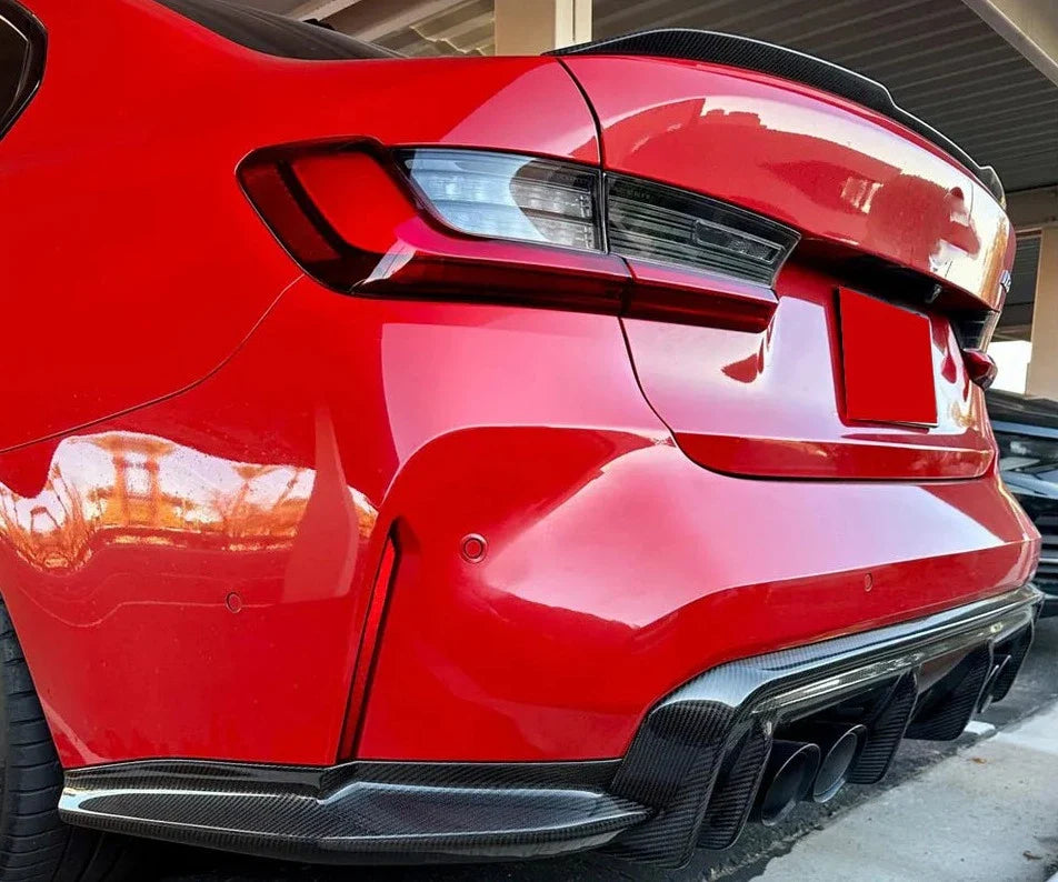 OEM Style Carbon Fiber Rear Corner Canard - BMW G80 M3