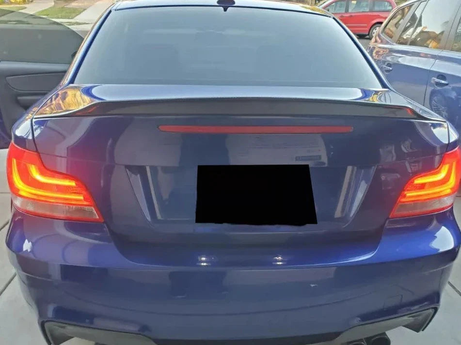 V2 Carbon Fiber Rear Trunk Spoiler - BMW 1 Series & 1M