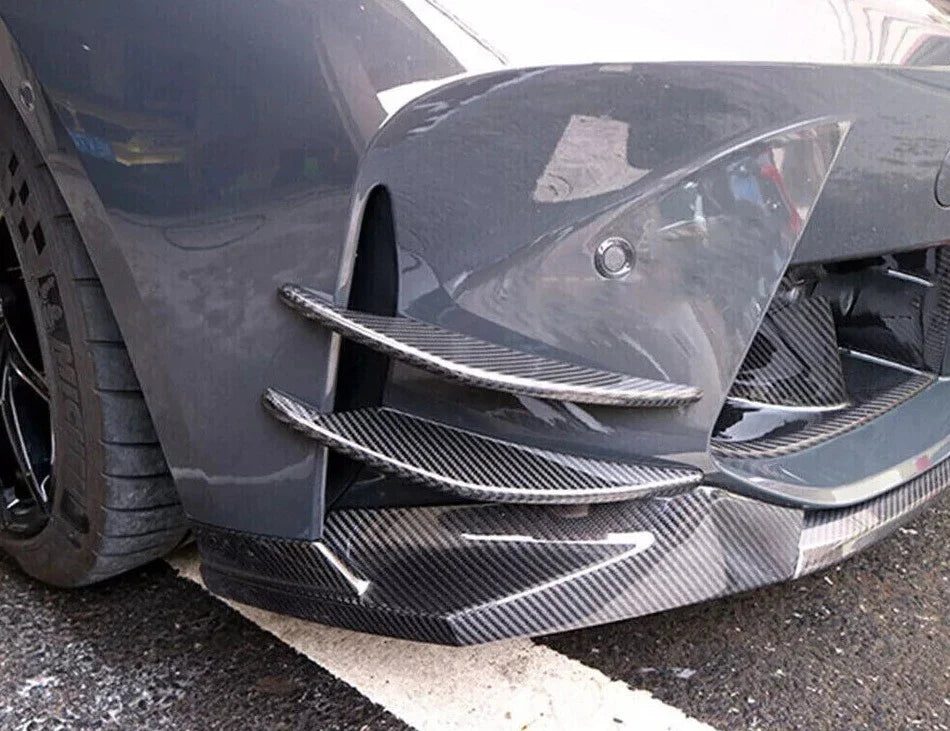 CARBON FIBER FRONT BUMPER CANARDS - BMW G8X G80 G82 M3 M4