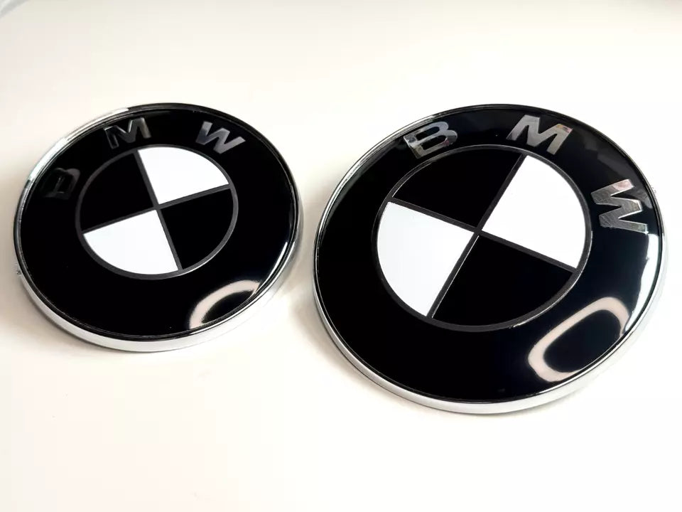 Black & White Roundel Emblem replacement - BMW F & E Chassis