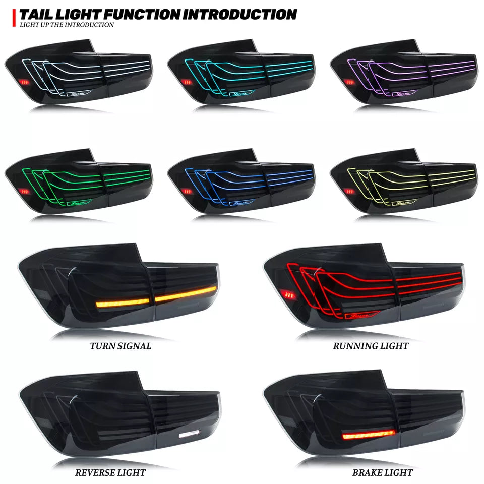 CSL Style Laser Tail Lights - BMW F80 M3 & F30 3 Series