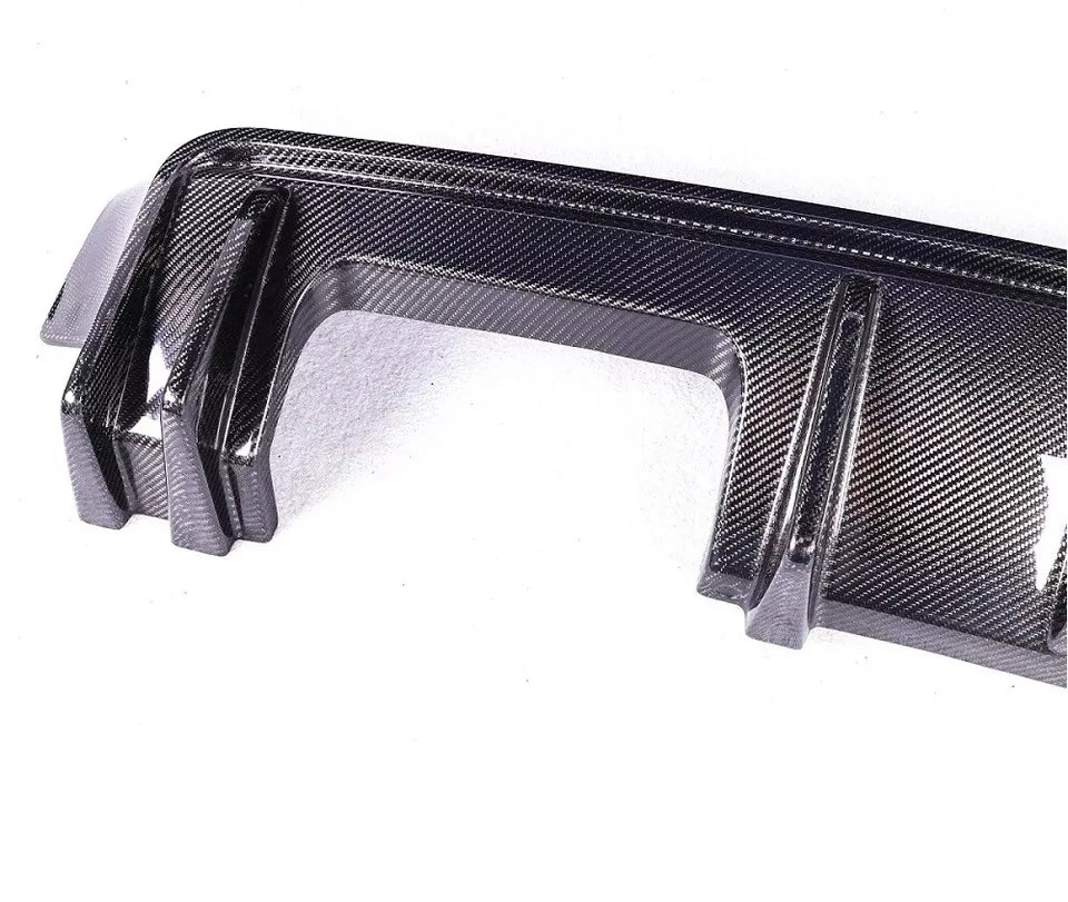 3D Style Carbon Fiber Rear Diffuser + Corner Extension - 2021-2025 BMW G80 M3