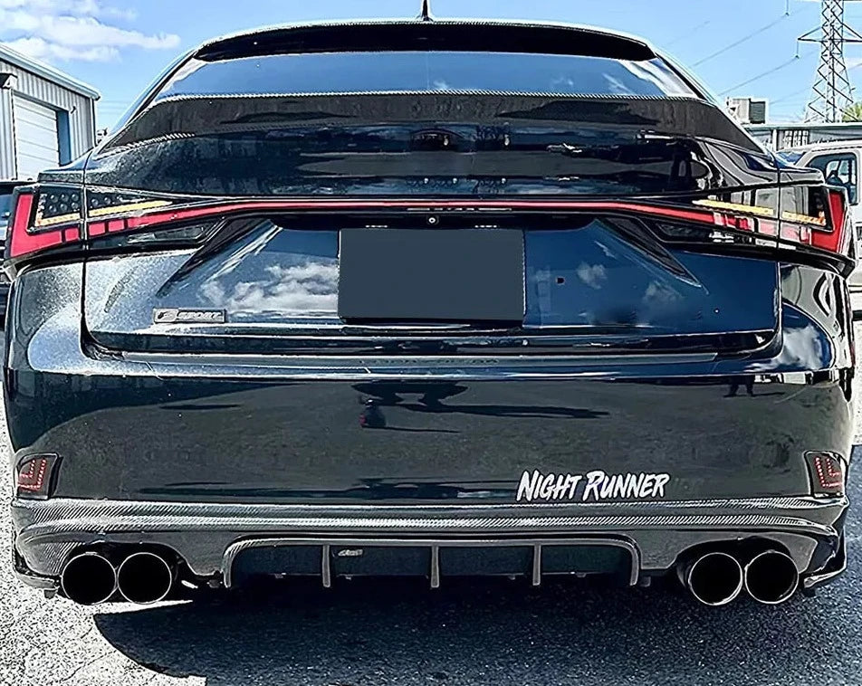 Carbon Fiber Rear Diffuser - Lexus IS250 IS300 IS350 | CARBON DISTRICT