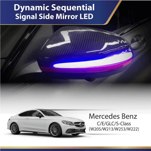 Dynamic Sequential Signal Side Mirror  (Mercedes) C/E/GLC/S Class (W205 W213 W253 W222)